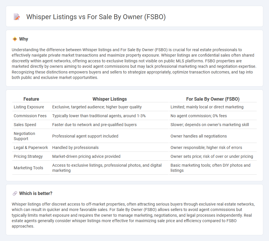 Whisper Listings vs For Sale By Owner (Fsbo) in Real Estate