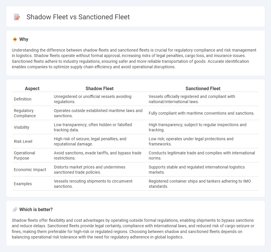 Shadow Fleet vs Sanctioned Fleet in Logistics