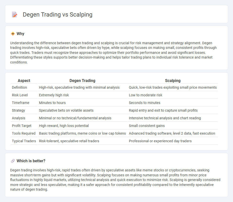 Degen Trading vs Scalping in Trading