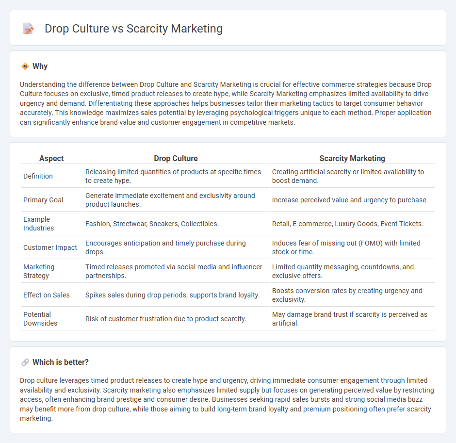 Drop Culture vs Scarcity Marketing in Commerce