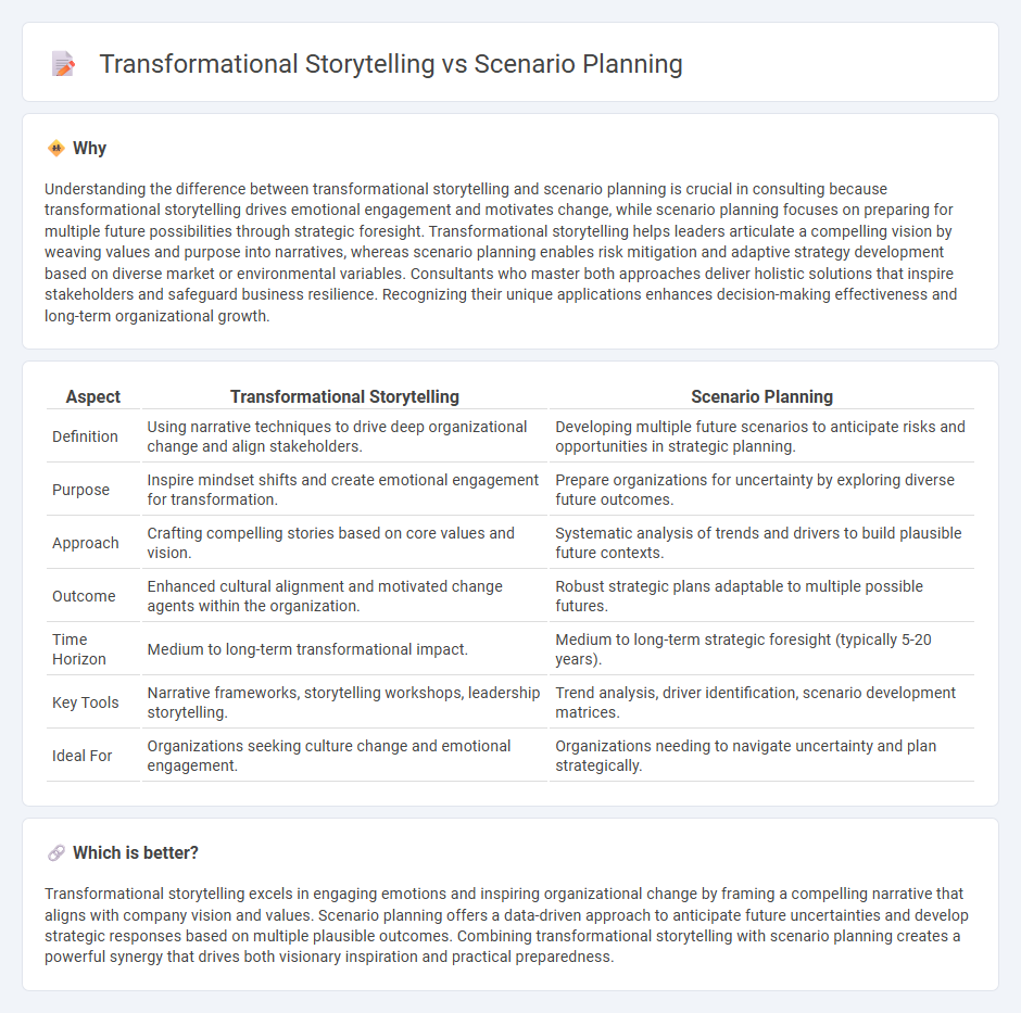 Transformational Storytelling vs Scenario Planning in Consulting
