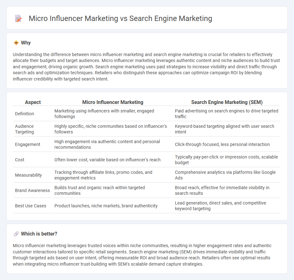 Micro Influencer Marketing vs Search Engine Marketing in Retail