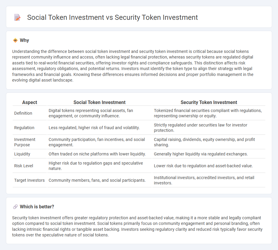 Social Token Investment vs Security Token Investment in Investment