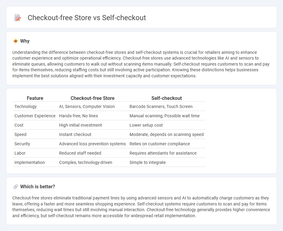 Checkout-Free Store vs Self-Checkout in Retail