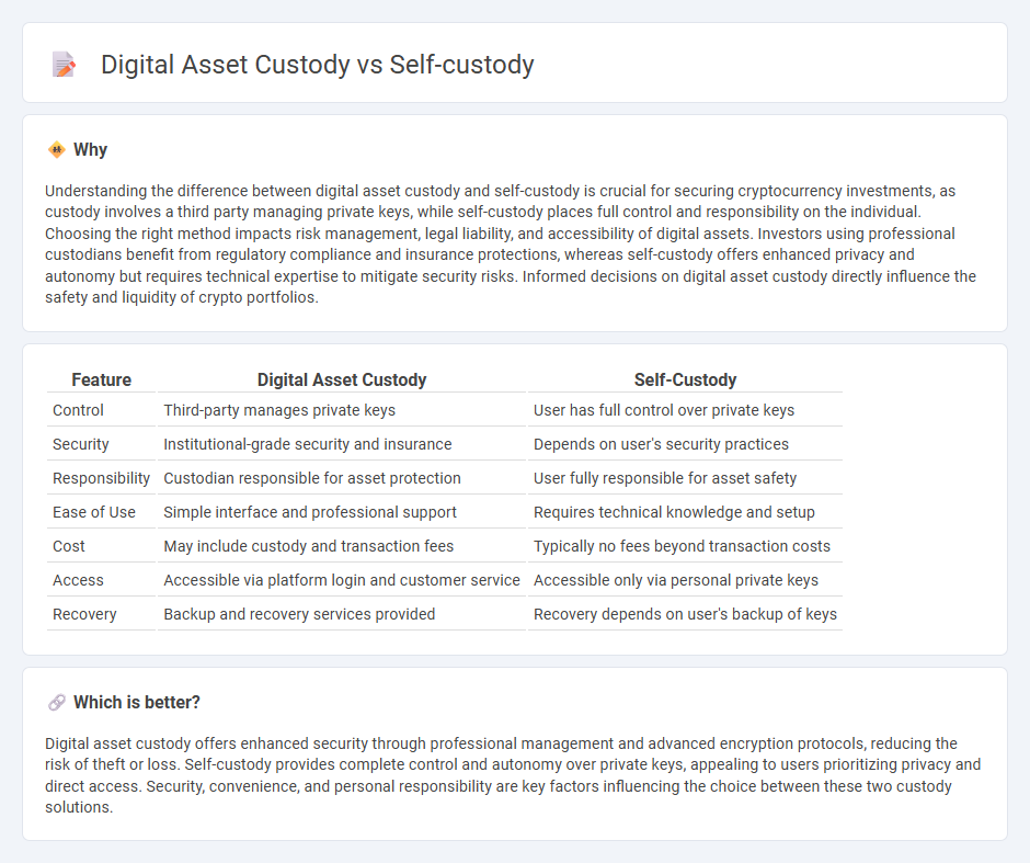 Digital Asset Custody vs Self-Custody in Finance