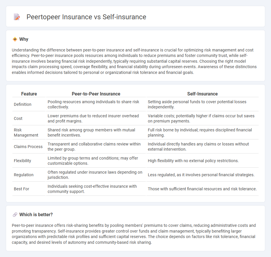 Peertopeer Insurance vs Self-Insurance in Insurance
