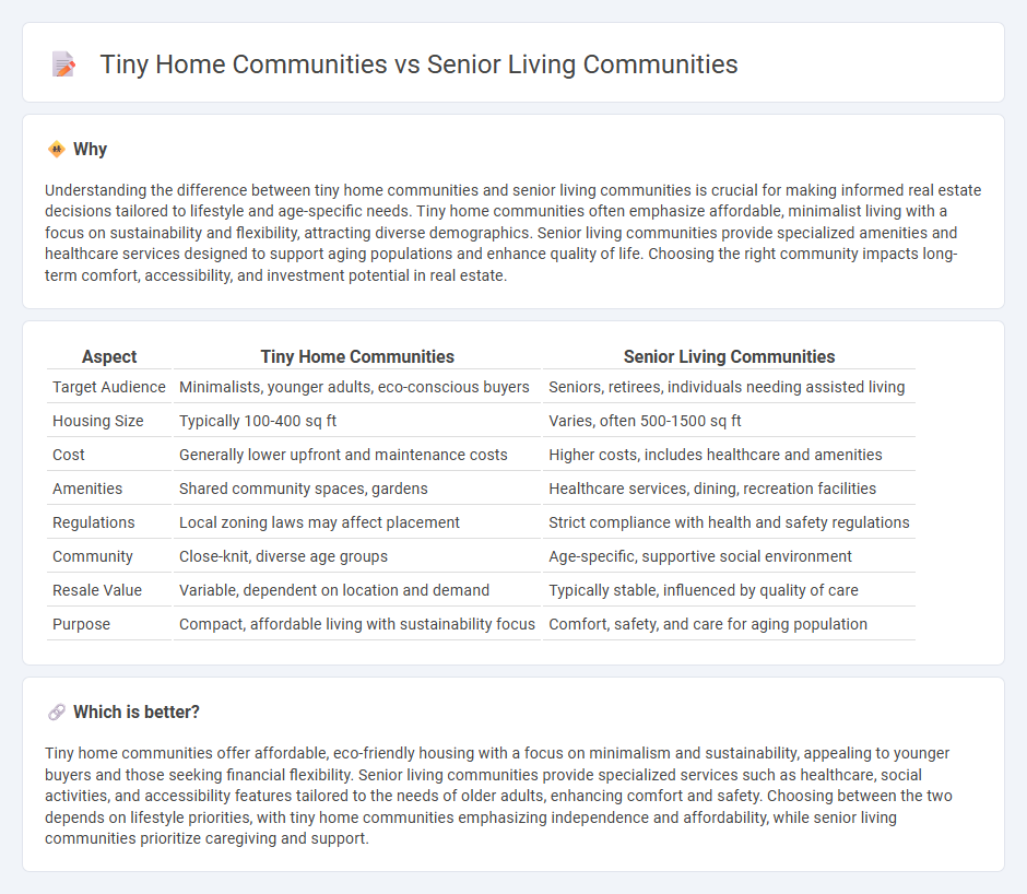 Tiny Home Communities vs Senior Living Communities in Real Estate