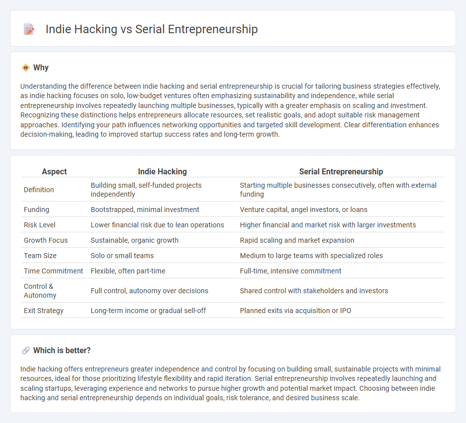 Indie Hacking vs Serial Entrepreneurship in Entrepreneurship