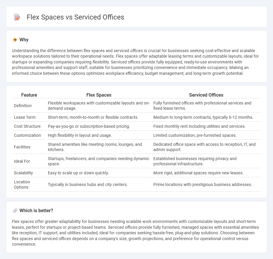 Flex Spaces vs Serviced Offices in Real Estate