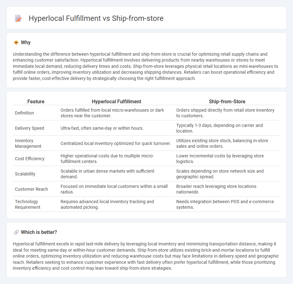 Hyperlocal Fulfillment vs Ship-From-Store in Retail