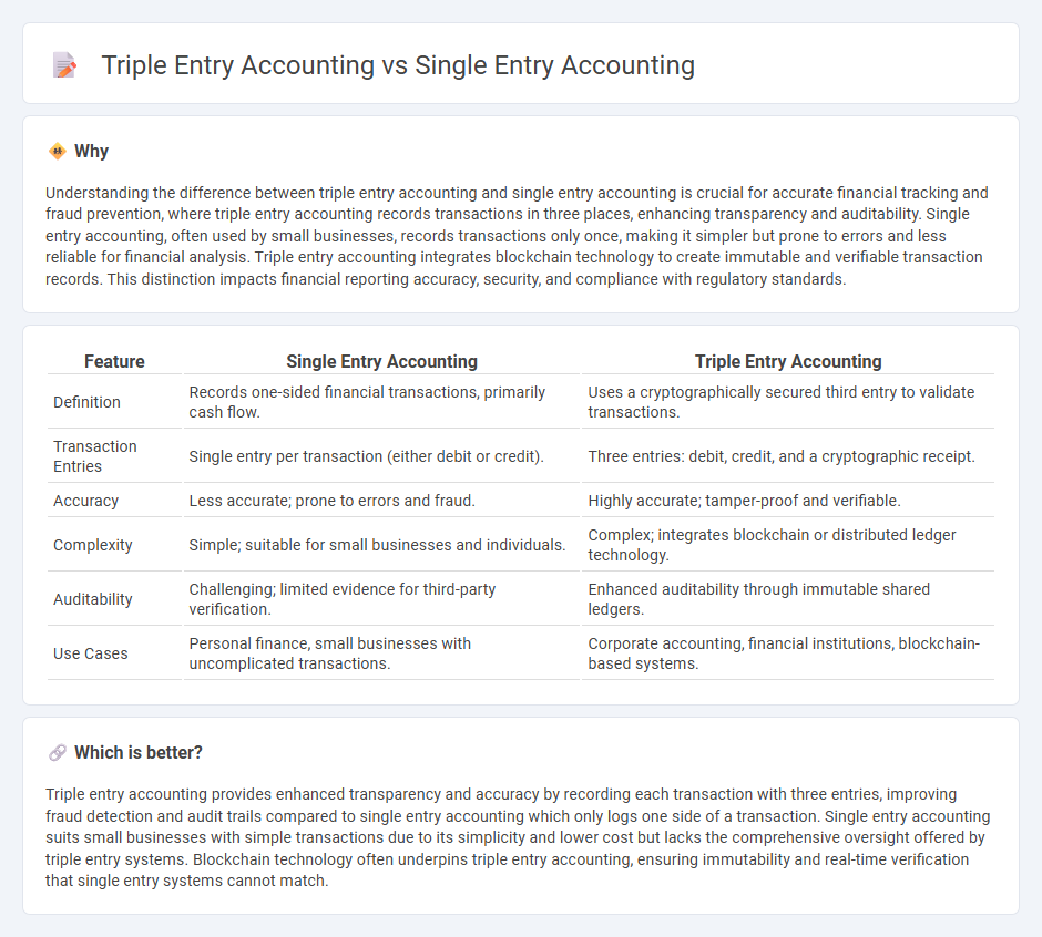 Triple Entry Accounting vs Single Entry Accounting in Accounting