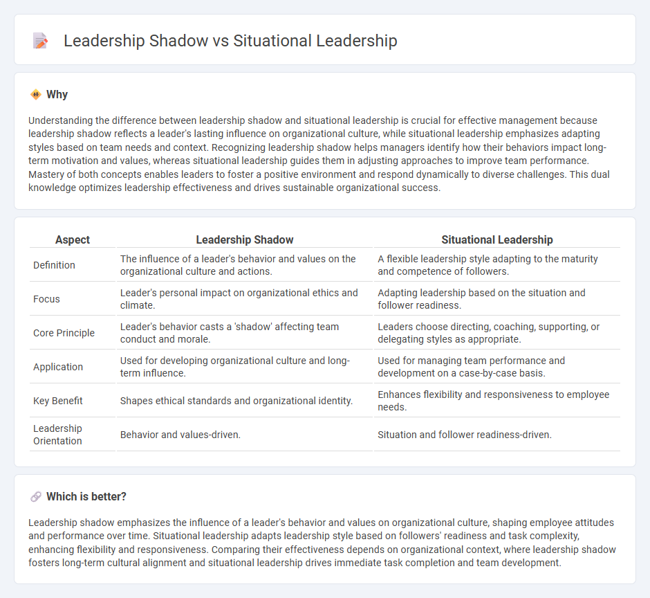 Leadership Shadow vs Situational Leadership in Management
