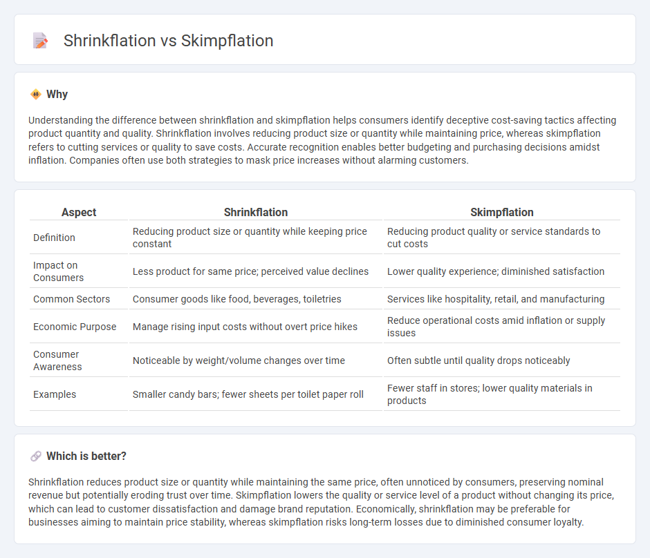 Shrinkflation vs Skimpflation in Economy