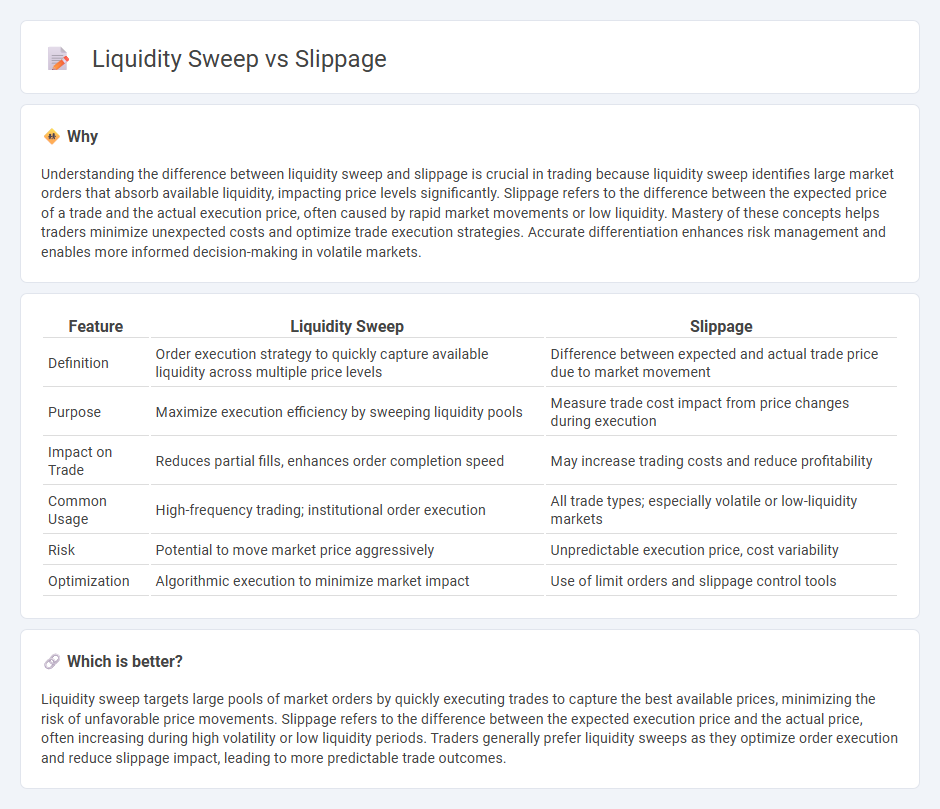 Liquidity Sweep vs Slippage in Trading