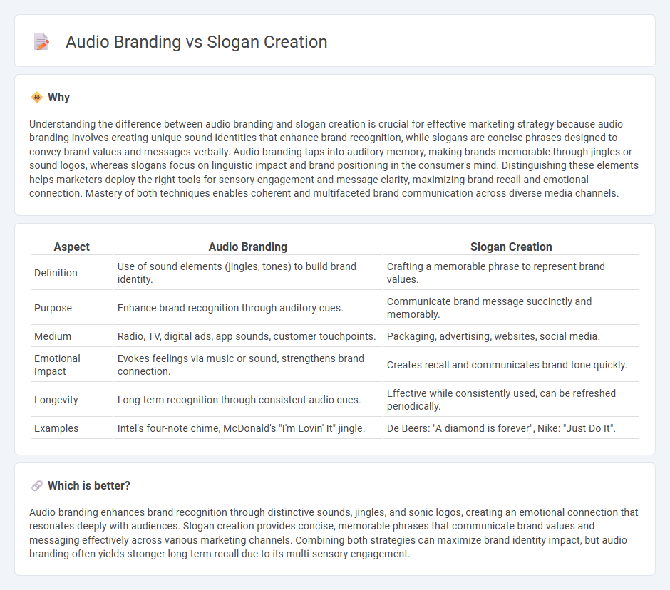 Audio Branding vs Slogan Creation in Marketing