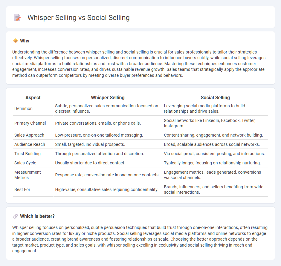 Whisper Selling vs Social Selling in Sales