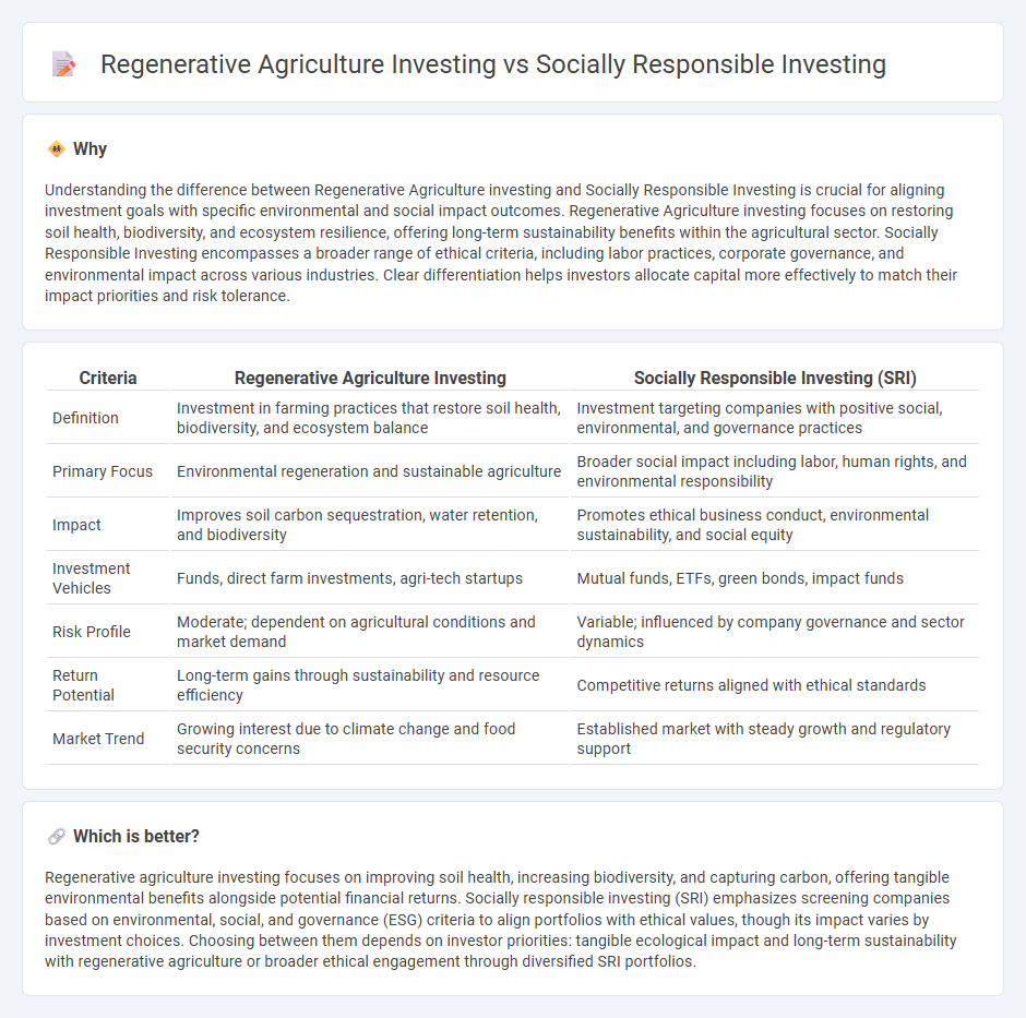 Regenerative Agriculture Investing vs Socially Responsible Investing in Investment