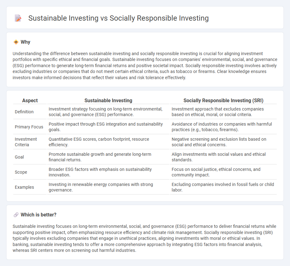 Sustainable Investing vs Socially Responsible Investing in Banking
