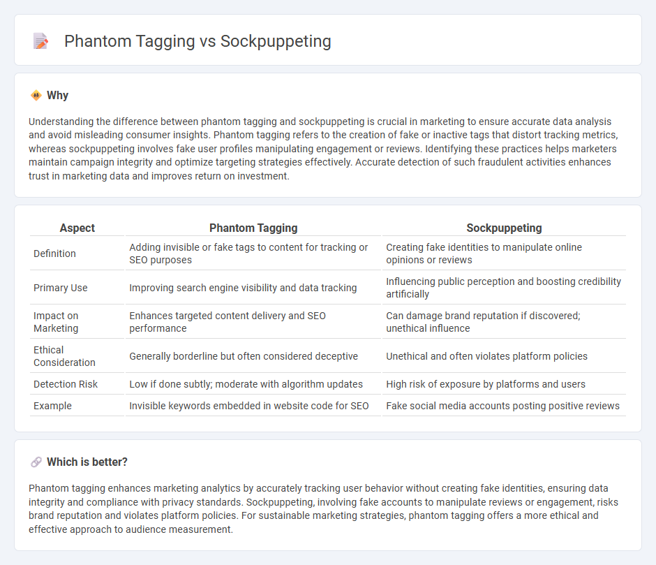 Phantom Tagging vs Sockpuppeting in Marketing