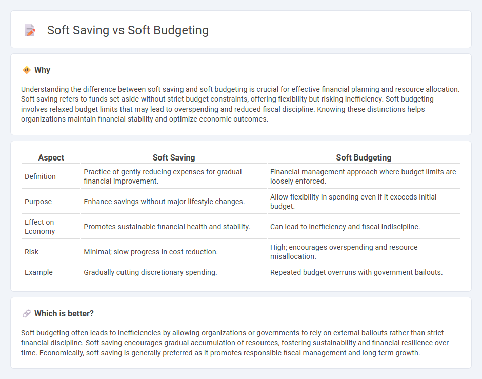Soft Saving vs Soft Budgeting in Economy