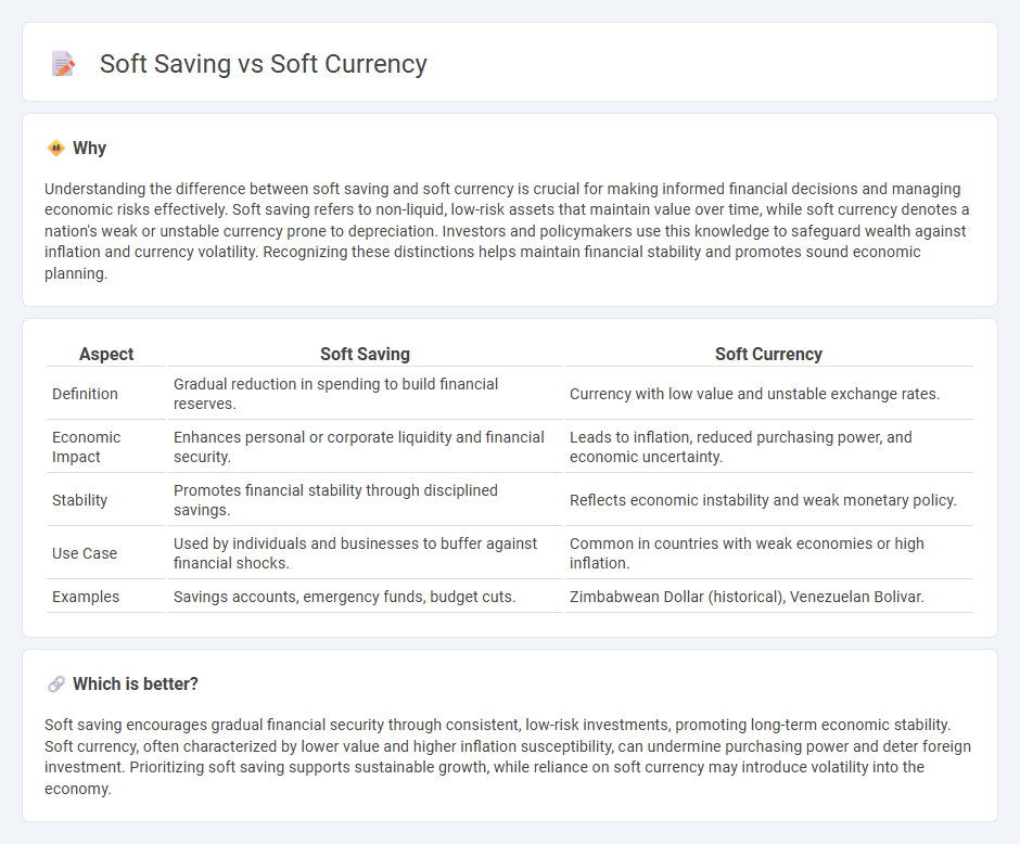 Soft Saving vs Soft Currency in Economy