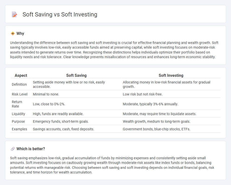 Soft Saving vs Soft Investing in Economy
