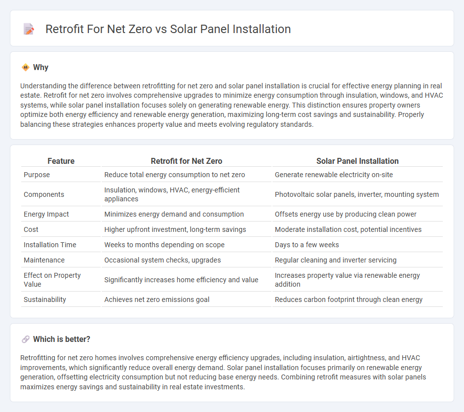 Retrofit For Net Zero vs Solar Panel Installation in Real Estate