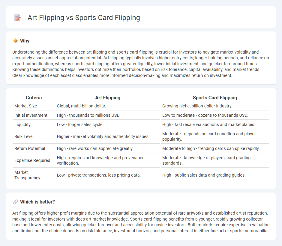 Art Flipping vs Sports Card Flipping in Investment