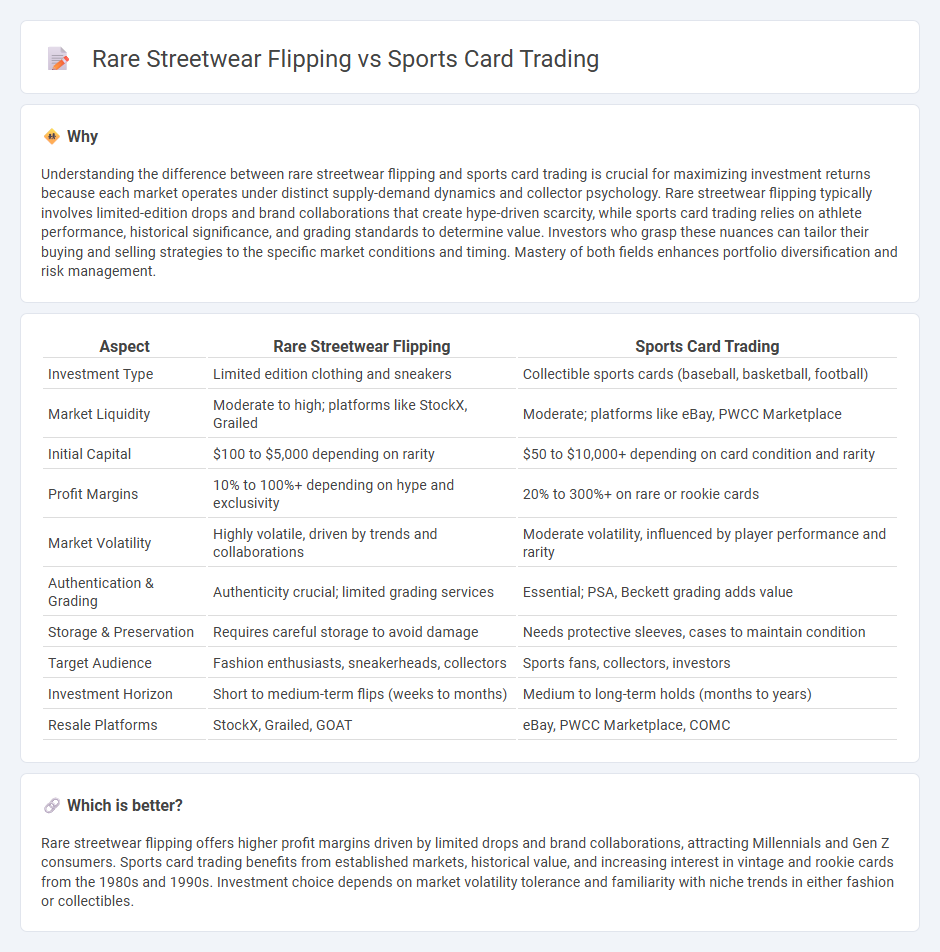 Rare Streetwear Flipping vs Sports Card Trading in Investment