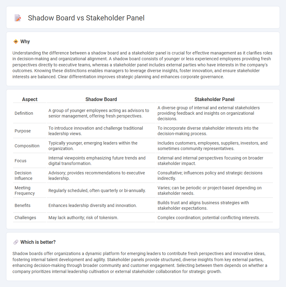 Shadow Board vs Stakeholder Panel in Management