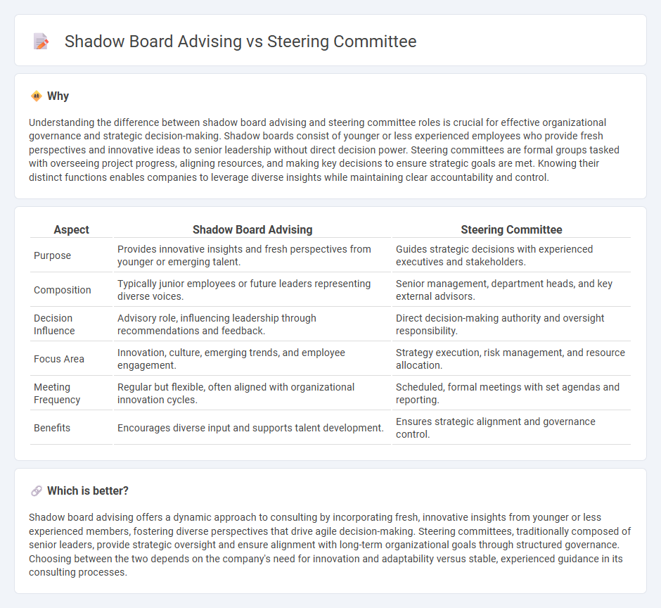 Shadow Board Advising vs Steering Committee in Consulting