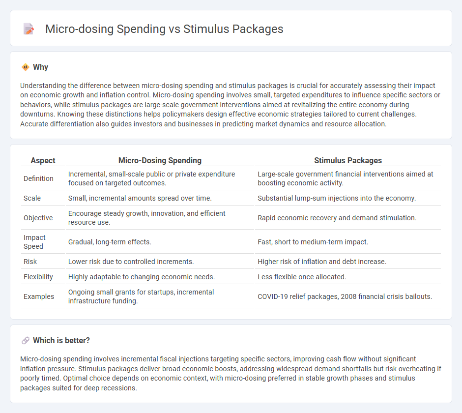 Micro-Dosing Spending vs Stimulus Packages in Economy