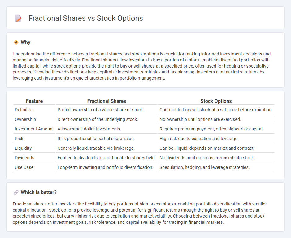 Fractional Shares vs Stock Options in Finance
