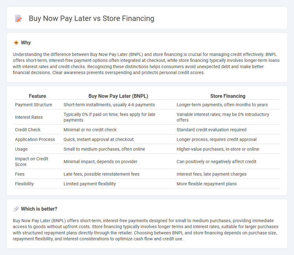 Buy Now Pay Later vs Store Financing in Finance