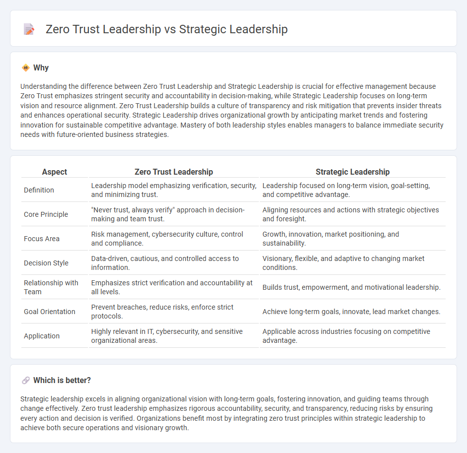 Zero Trust Leadership vs Strategic Leadership in Management