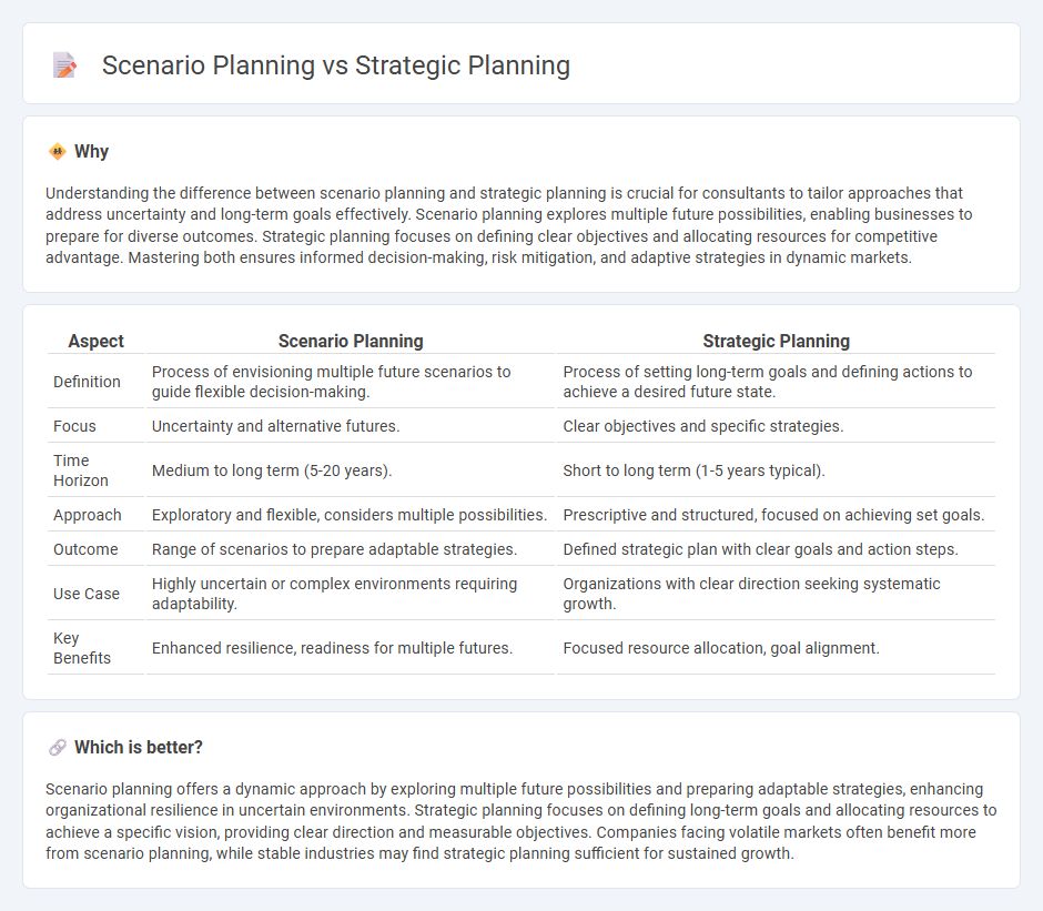 Scenario Planning vs Strategic Planning in Consulting