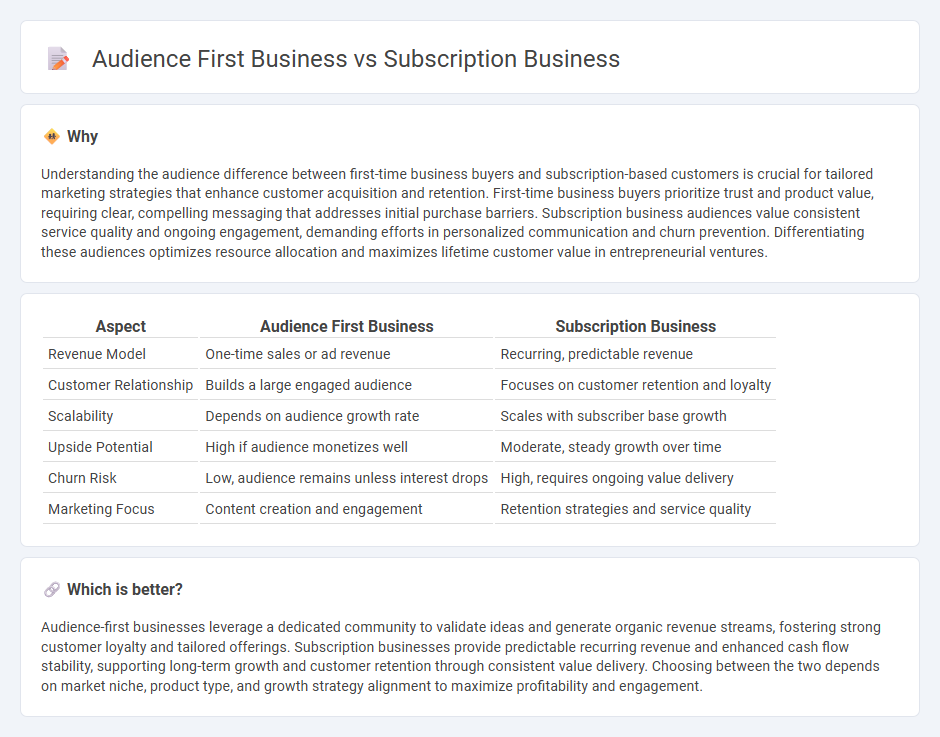 Audience First Business vs Subscription Business in Entrepreneurship