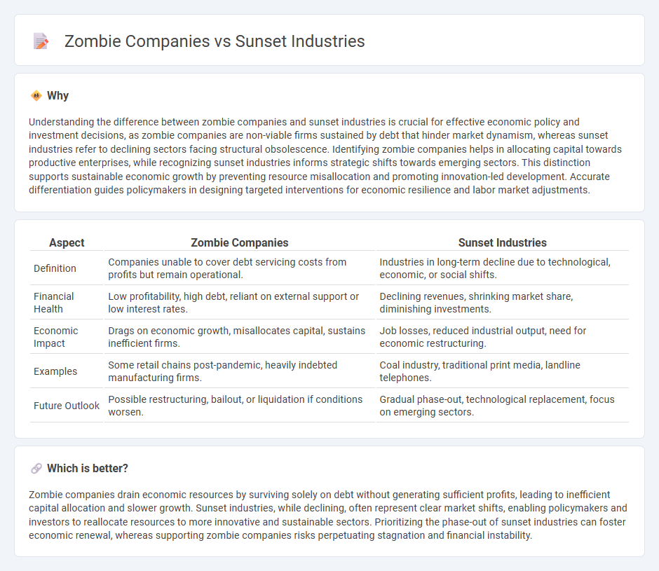 Zombie Companies vs Sunset Industries in Economy