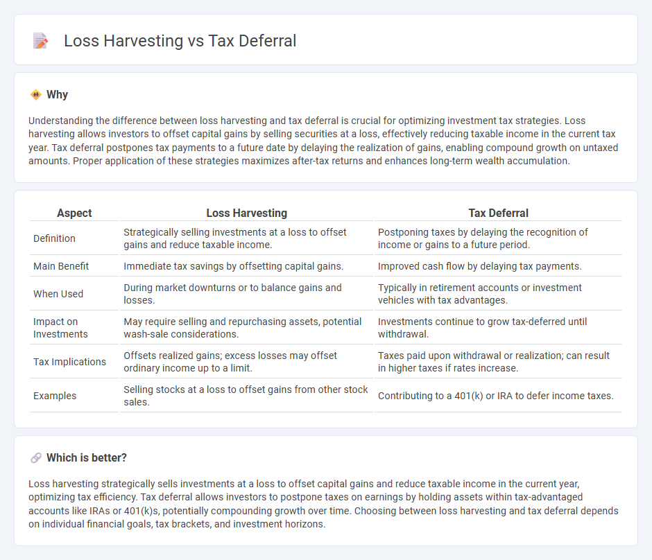 Loss Harvesting vs Tax Deferral in Finance