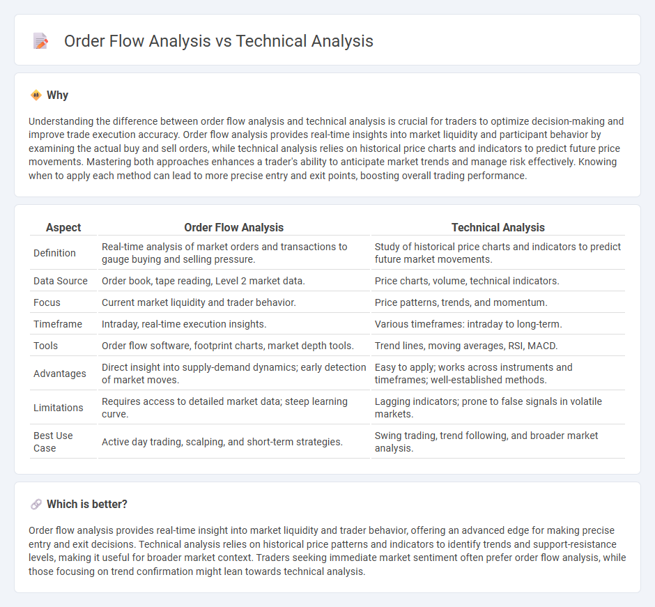 Order Flow Analysis vs Technical Analysis in Trading