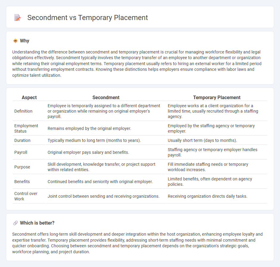 Secondment vs Temporary Placement in Employment