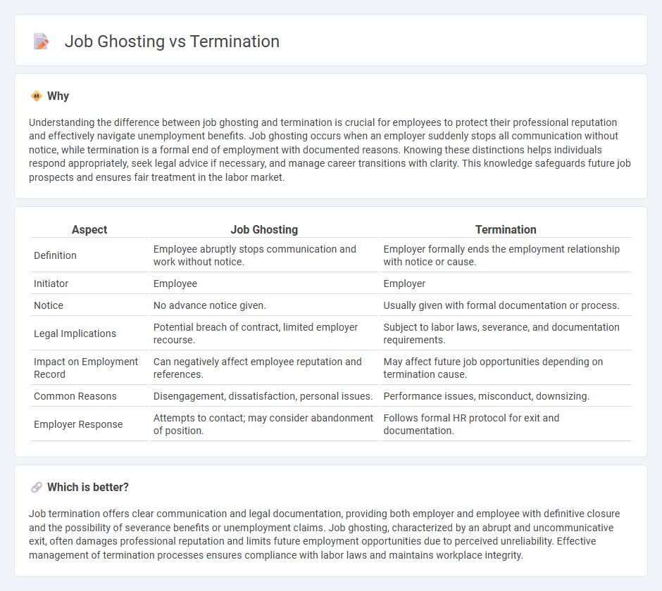 Job Ghosting vs Termination in Employment