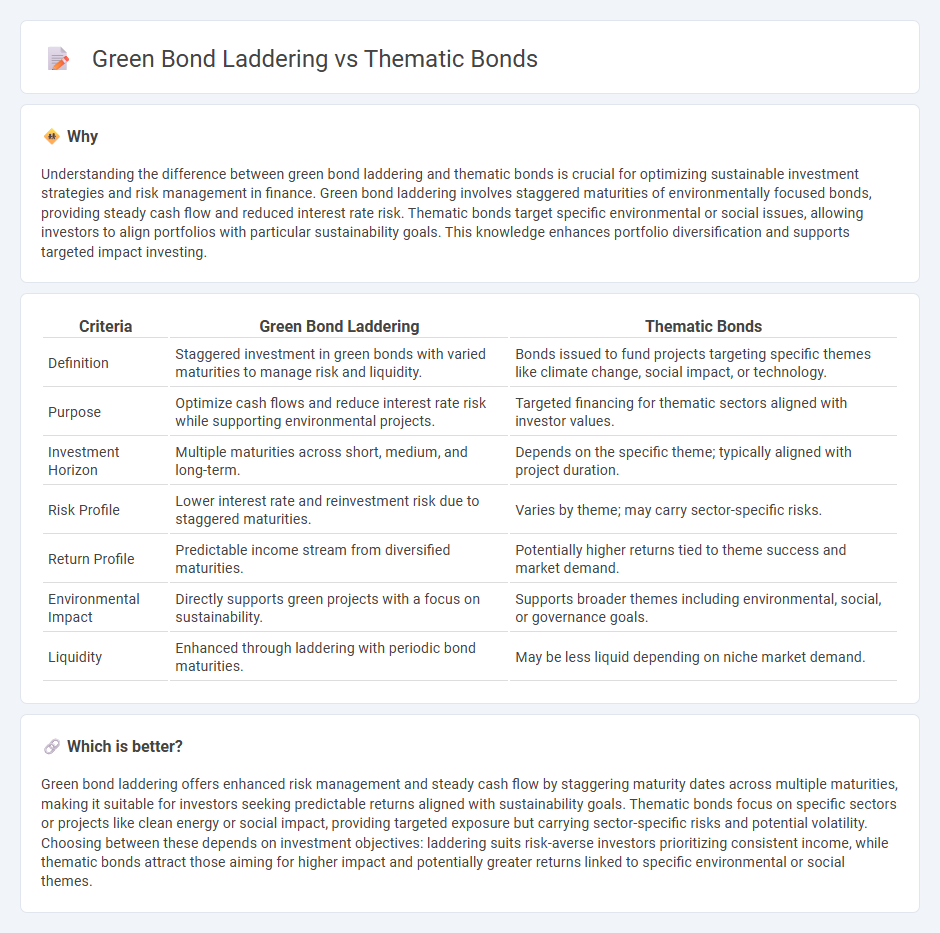 Green Bond Laddering vs Thematic Bonds in Finance