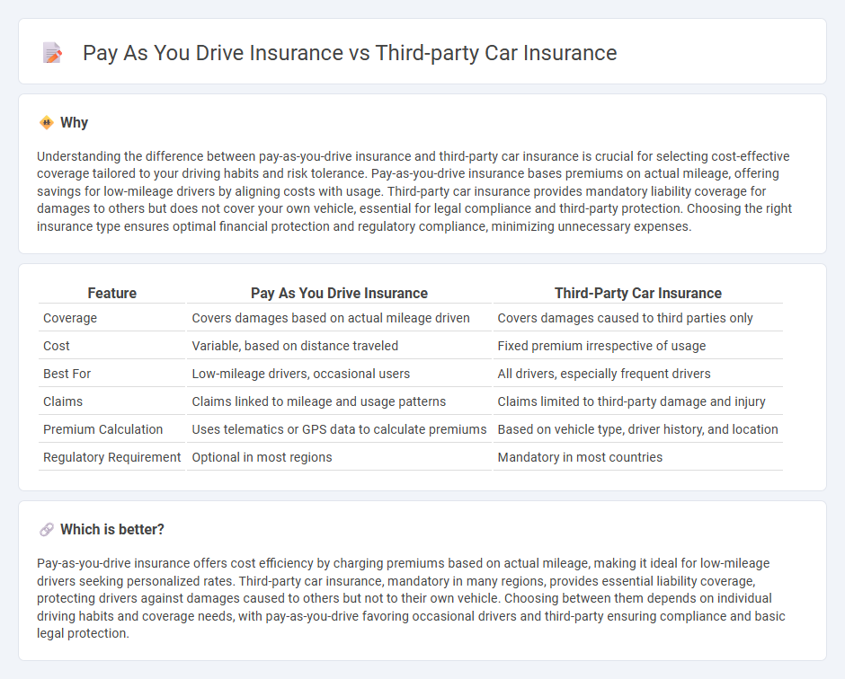 Pay As You Drive Insurance vs Third-Party Car Insurance in Insurance