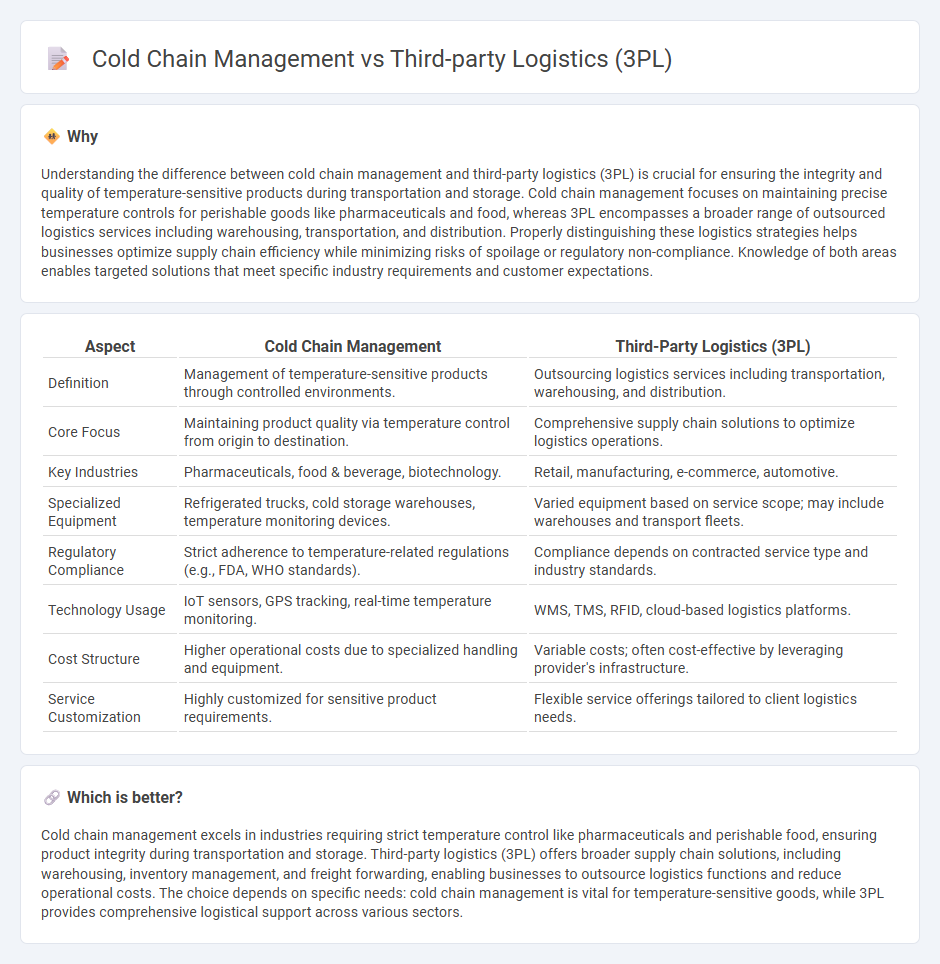 Cold Chain Management vs Third-Party Logistics (3Pl) in Logistics