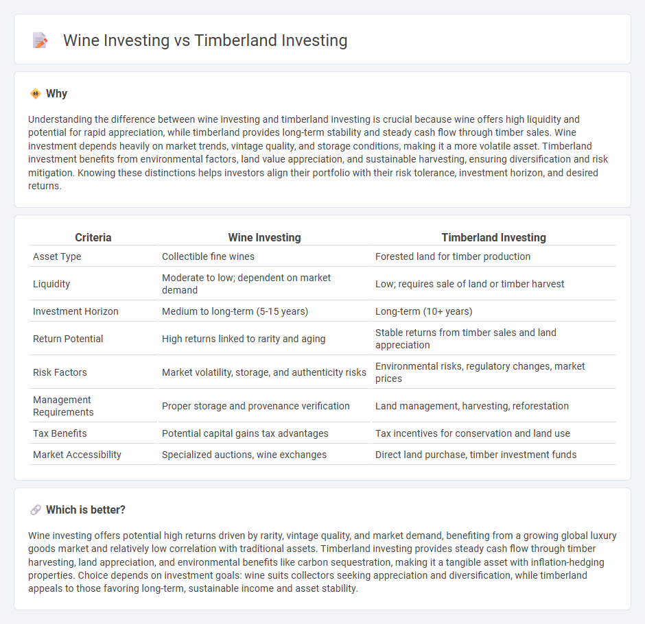 Wine Investing vs Timberland Investing in Investment