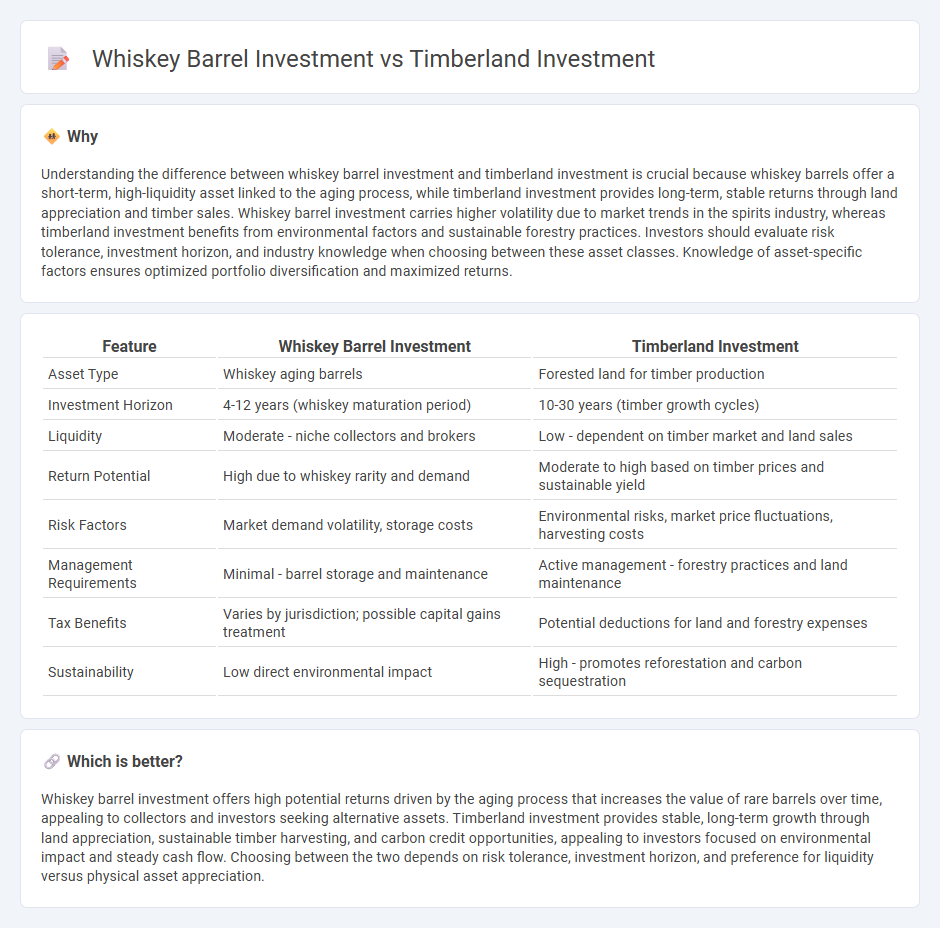 Whiskey Barrel Investment vs Timberland Investment in Investment