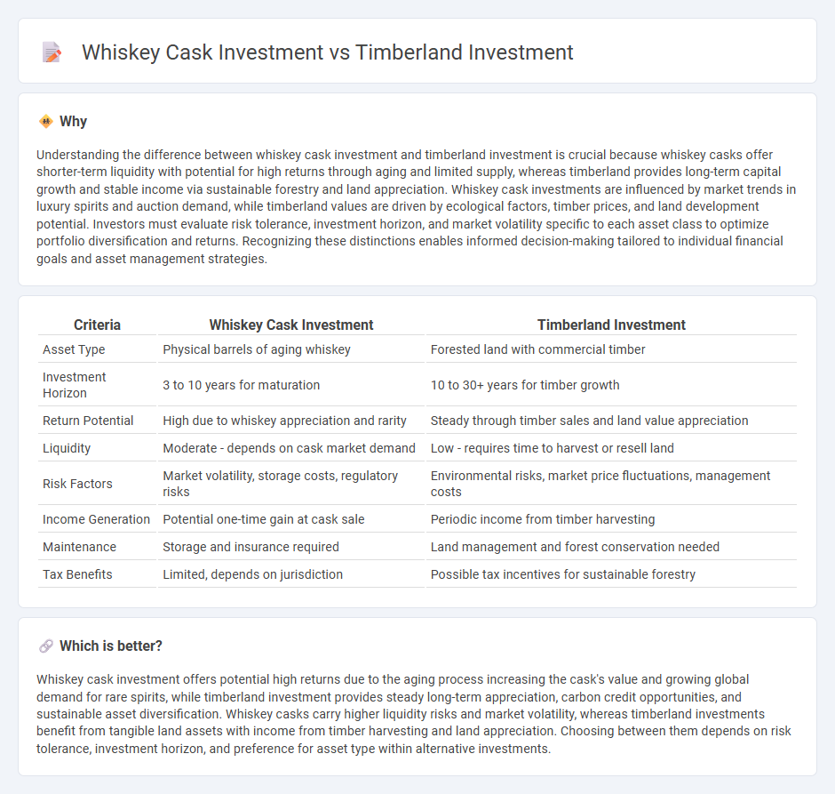 Whiskey Cask Investment vs Timberland Investment in Investment