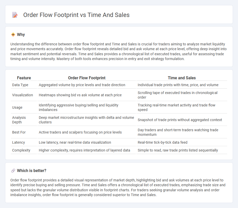 Order Flow Footprint vs Time And Sales in Trading