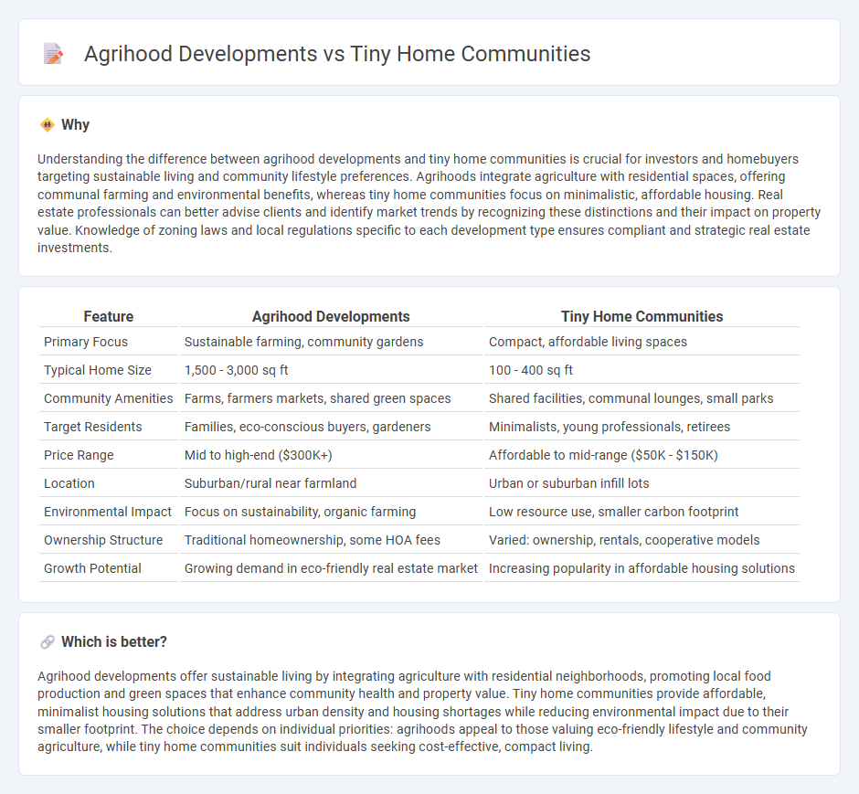 Agrihood Developments vs Tiny Home Communities in Real Estate